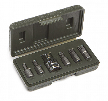 Набор вставок SPLINE 3/8" (М5,М6,М8,М10,М12) длина 30 мм , 6 предметов, 626686