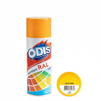 Краска - спрей ODIS standart RAL дынно-желтый, 1028ral