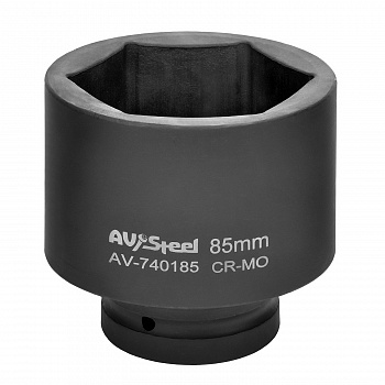 Головка ударная 1" шестигранная удлиненная 85мм "AV Steel", AV-740185