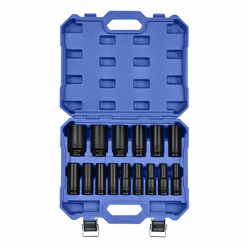 Набор ударных головок 1/2", 15 предметов, CRMO, БелАК, БАК.07130