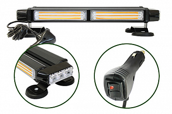 Маяк проблесковый светодиод.10-30V(4-х сторонняя панель, 7 режим, 27W, COB/LED,  L=385мм, в), AT14342 Маяк проблесковый светодиод.10-30V(4-х сторонняя панель, 7 режим, 27W, COB/LED,  L=385мм, в), AT14342