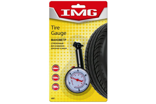             V897 Манометр автомобильный пластик
