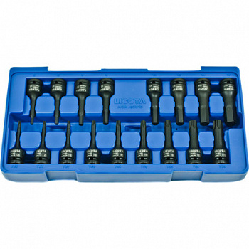 Набор ударных головок 1/2": 6гр., торкс, 17пр., в ложементе-кейсе, ACK-B3013