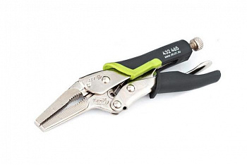 Зажим с фиксацией с удлинённым захватом, двухкомпонентная рукоятка 165 мм, 432465