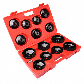 Набор чашек для съема масляных фильтров, 14 предметов, A15653 Набор чашек для съема масляных фильтров, 14 предметов, A15653