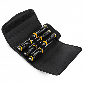 Набор усиленных отверток RUNTEC CrV со сквозным стержнем в сумке, 6 предметов, RT-SD3BX6