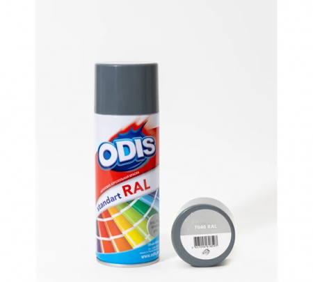Краска-спрей ODIS standart RAL серое окно, 7040ral