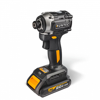 Винтоверт ударный аккумуляторный RUNTEC PRO 1/4", 20В, 2*2Ач, 230Нм, RT-ED233