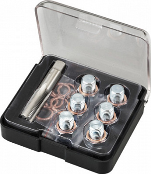 Набор для воостановления резьбы маслянной пробки М15*1,5, ATA-7600B