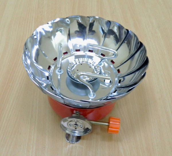 Плита газовая портативная (с пьезоподжигом, складная, чехол) лепестковая (АТ-993)