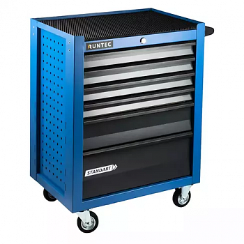 Тележка инструментальная 6 полочная Standart синяя, RTSTD-6B