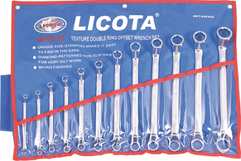 Набор ключей накидных 75гр. 12 предметов 6-32мм, AWT-EKFK02