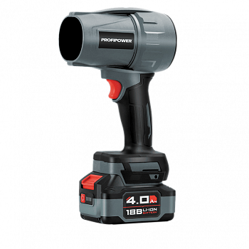 Аккумуляторная бесщеточная воздуходувка ProfiPower "Tornado" MKBUB-18V (Li-ion-1шт, 4.0Ач, З/У, E0225