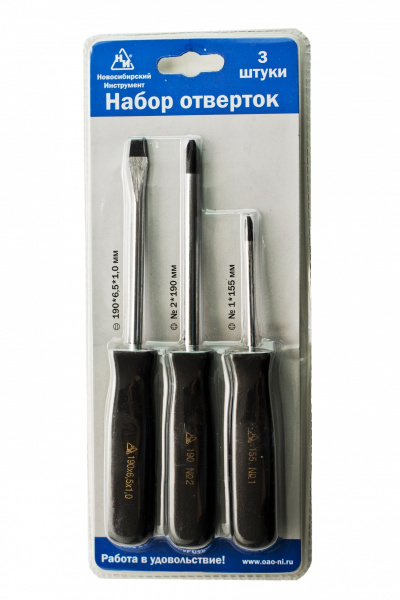 Набор отверток (3шт) магнит. наконечникНИ