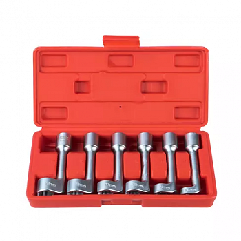 Набор разрезных ключей 12, 14, 16, 17, 18, 19 мм топливных трубок BMW Benz VW, A14250 Набор разрезных ключей 12, 14, 16, 17, 18, 19 мм топливных трубок BMW Benz VW, A14250