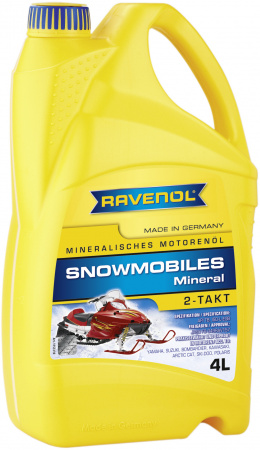 Масло для 2-Такт снегоходов RAVENOL Snowmobiles Mineral 2-Takt ( 4л) new, 1153310-004-01-999