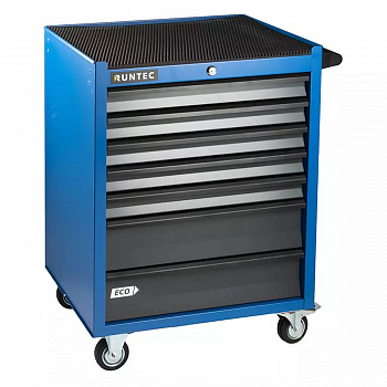 Тележка инструментальная 7 полочная ECO синяя, RTEC-7B