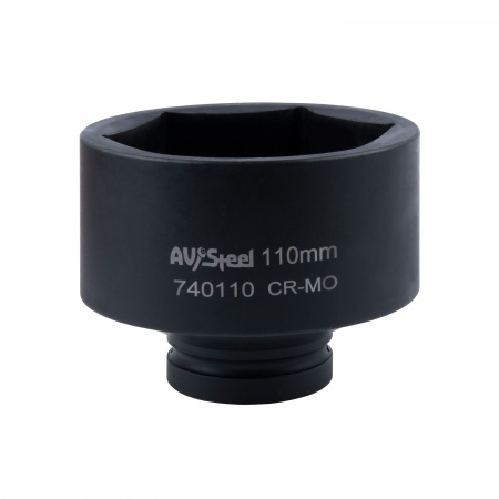 Головка ударная 1" шестигранная 110мм "AV Steel", AV-740110
