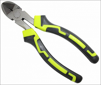 ON Кусачки 200 мм (бокорезы), шлифованные, двухкомпонентная рукоятка, 08-02-200