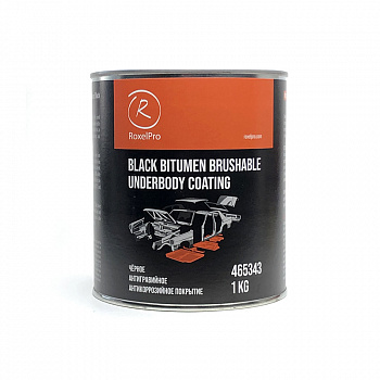 RoxelPro Антикоррозийное покрытие на битумной основе под кисть, неокрашиваемое, черное, 1кг, 465343