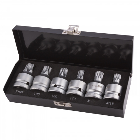 Набор головок ударных 3/4" TORX, SPLINE 6 предметов "AV Steel", AV-733006
