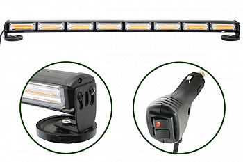 Маяк проблес.светодиод.10-30V(Одностор.панель,14реж.32W.LED COB 8x4W.L=905мм,), AT14334