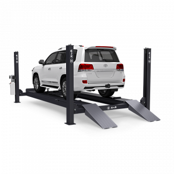 Четырехстоечный электрогидравлический подъемник для сход развала  (РФ, Серый RAL7016), ПГА-6500/4