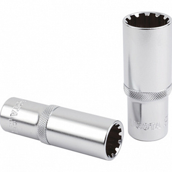 Головка торцевая глубокая spline 1/4" 13 мм, P2013L