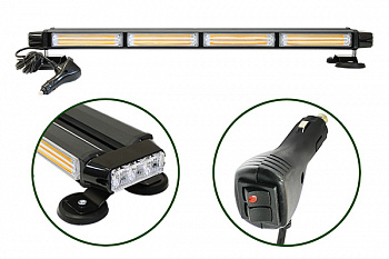 Маяк проблесковый светодиодн. 10-30 V(Односторонняя панель, 7режим., 51W, COB/LED, L=685мм,, AT14344 Маяк проблесковый светодиодн. 10-30 V(Односторонняя панель, 7режим., 51W, COB/LED, L=685мм,, AT14344