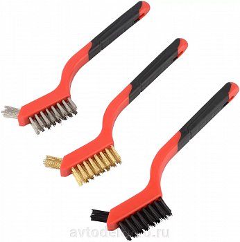 набор щеток зачистных 3шт.L-180мм (АвтоDело), 44078