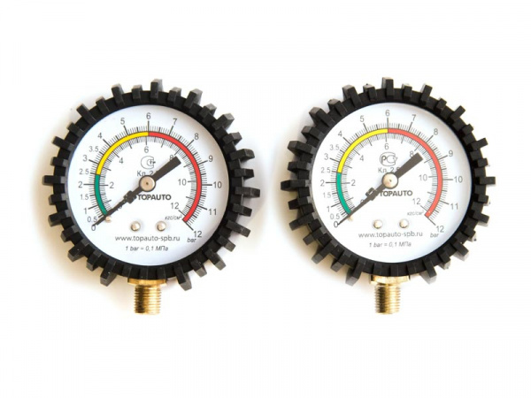 Манометр для пистолета накачки ТОП АВТО,14410 резьба М 10*1 (в кор)