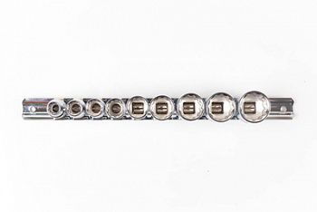 Набор торцевых головок 1/4 12гр. 5-14мм 10 предметов на линейке, TBS-22001