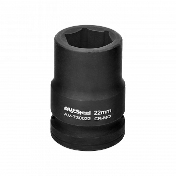 Головка ударная 3/4" шестигранная 22мм "AV Steel", AV-730022