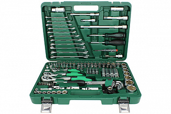 Набор инструмента 121 предмет (CR-V / 1/4", 3/8", 1/2"/ кейс пластик), AT55021