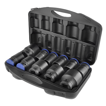 Набор головок 1'' (25мм) к-т 11шт. (27,30,32,33,36,38,41,46,50,55,60  мм.)БелАК, БАК.00105