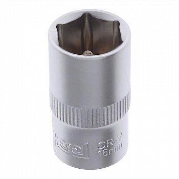 Головка  1/2" шестигранная 16мм "AV Steel", AV-520016