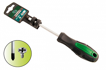 AT-0423 Отвертка крестовая шестигранный стержень 150х5мм PH1, АТ-0423