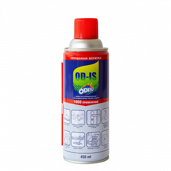 Антикоррозийная смазка-спрей ODIS/De-Rust and Lubricating  OD-IS 450мл., DS4450
