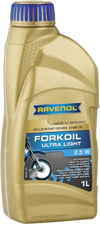 Вилочное масло RAVENOL Forkoil Ultra Light 2,5W (1л) new, 1182101-001-01-999