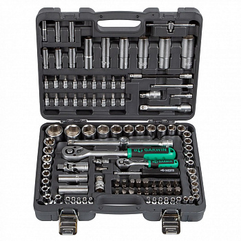 Набор ручных инструментов 1/4" и 1/2" 6 гр. 108 предметов, 641080