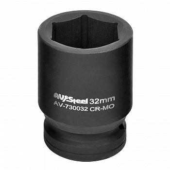 Головка ударная 3/4" шестигранная 32мм "AV Steel", AV-730032