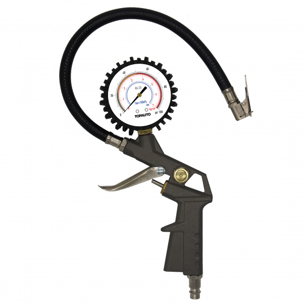 20111 Пистолет для накачки шин ТОП АВТО, легковой, 7 кгс/см2