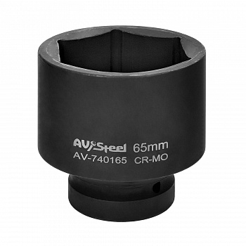Головка ударная 1" шестигранная удлиненная 65мм "AV Steel", AV-740165