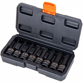 Набор головок ударных 1/2" TORX L78мм T30-T80 8 предметов "AV Steel", AV-725408