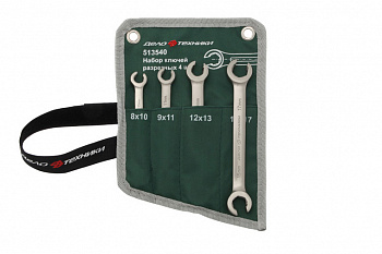 Набор ключей разрезных 4 шт., планшет тетрон., 513540