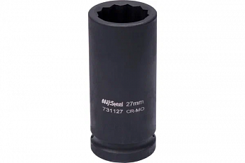 Головка ударная 3/4" двенадцатигранная удлиненная 27мм "AV Steel", AV-731127